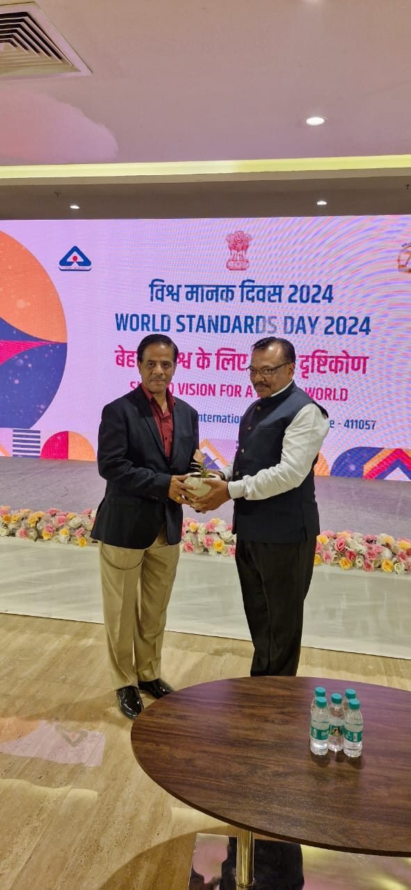 Felicitated at World Standards Day 2024, Bureau of Indian Standards